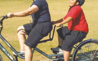 Thanks to donated bike, blind student can race